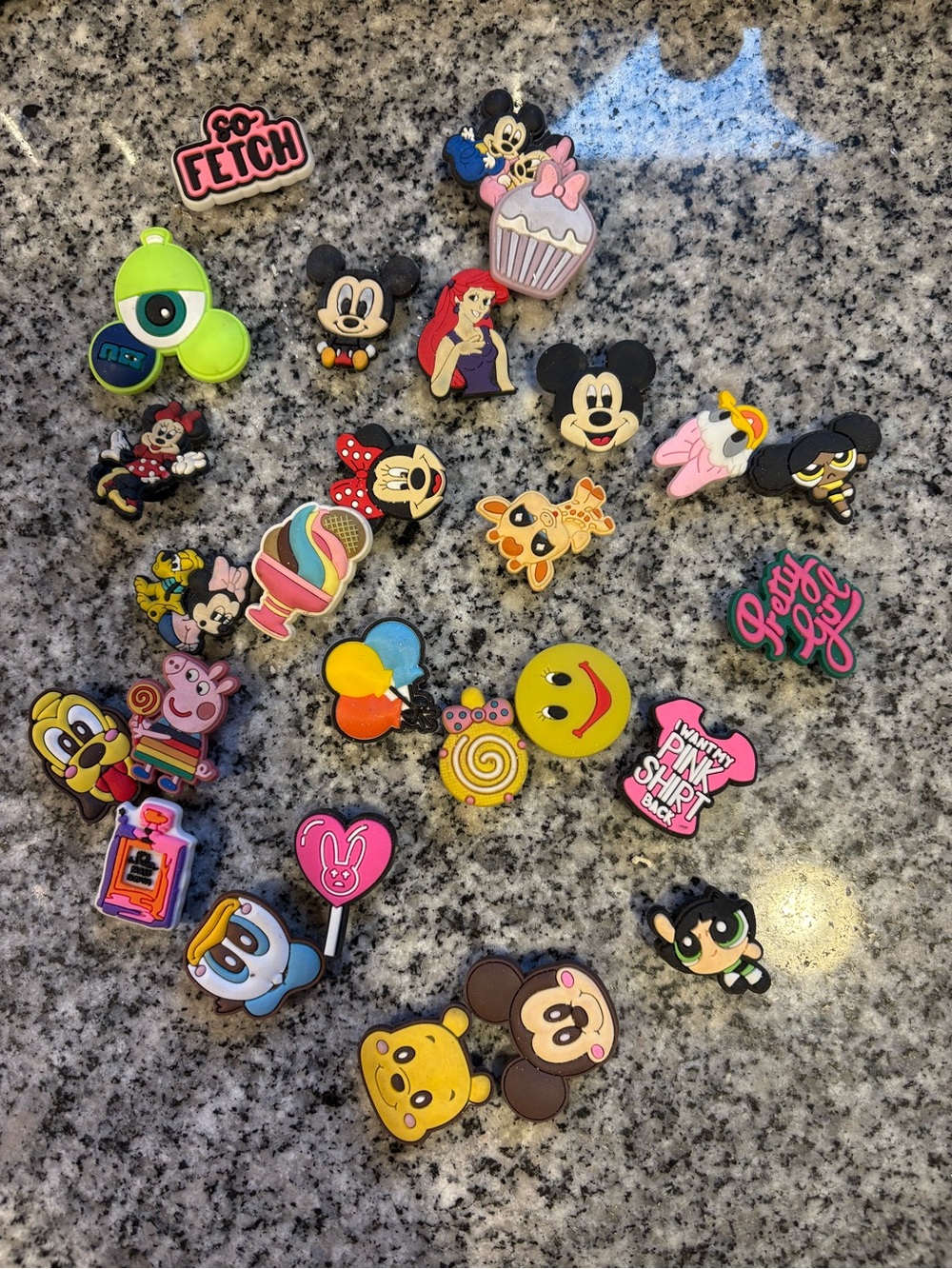 Assorted Cartoon Jibbitz Shoe Charms - Colorful Disney & Cute Characters